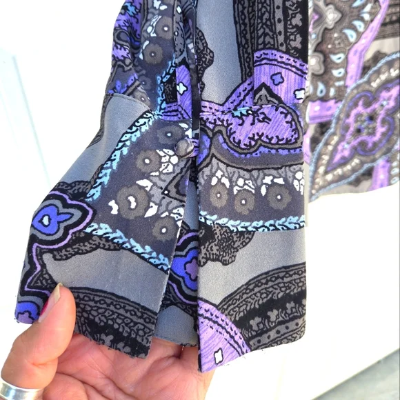 D& Co Purple and Gray Blouse - Picture 2 of 7